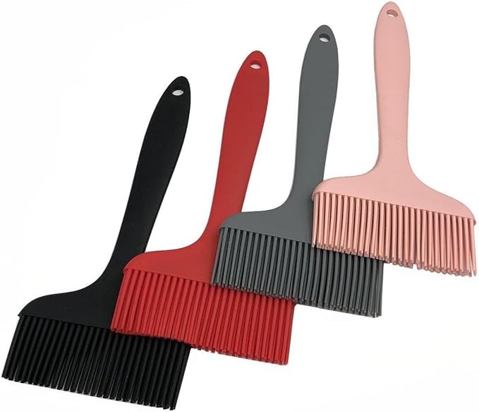 Basting Brush for Cooking, Heat Resistant Enlarged Brush Head Food Grade Silicone Effortless Cleaning Silicone Basting Brush, Dishwasher Safe Steel Core Silicone Brush for Oils Butter Marinades