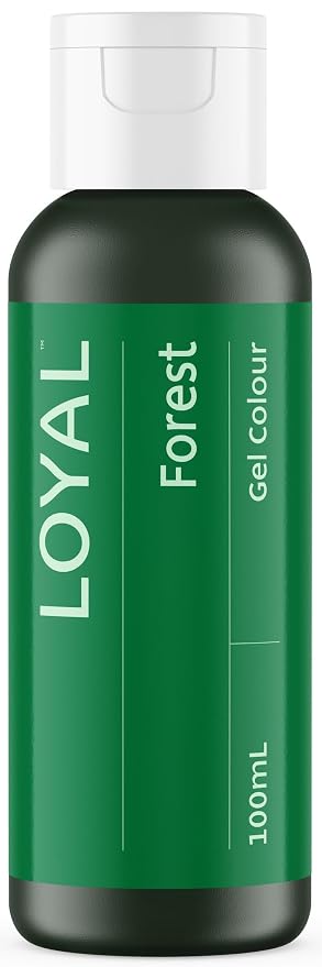 Loyal Gel Food Coloring | Vibrant Color for Buttercream, Fondant, Royal Icing, Gum Paste, Marzipan and Cake Batter | Gel-Based Concentrated Food Dye - 100ml Forest