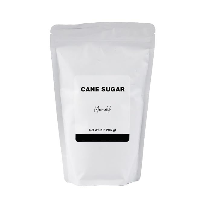 Minimalist Cane Sugar, Ideal for Baking and Sweetening, Packaged for Convenience in a Resealable Bag (2 Pound)