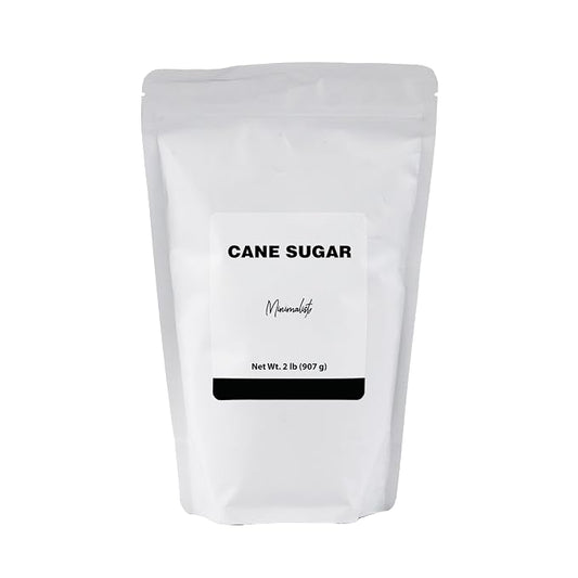 Minimalist Cane Sugar, Ideal for Baking and Sweetening, Packaged for Convenience in a Resealable Bag (2 Pound)