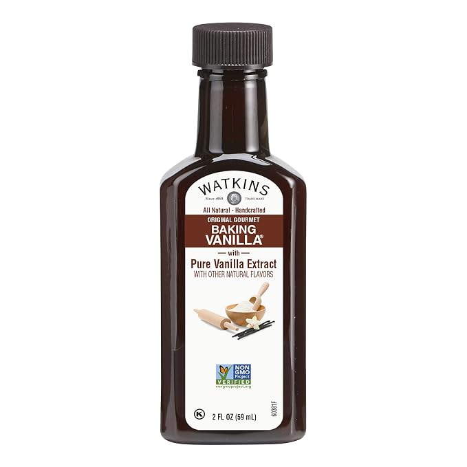 Watkins All Natural Original Gourmet Baking Vanilla with Pure Extract, 2 fl. oz. Bottle, 1-Pack (Pack of 2)