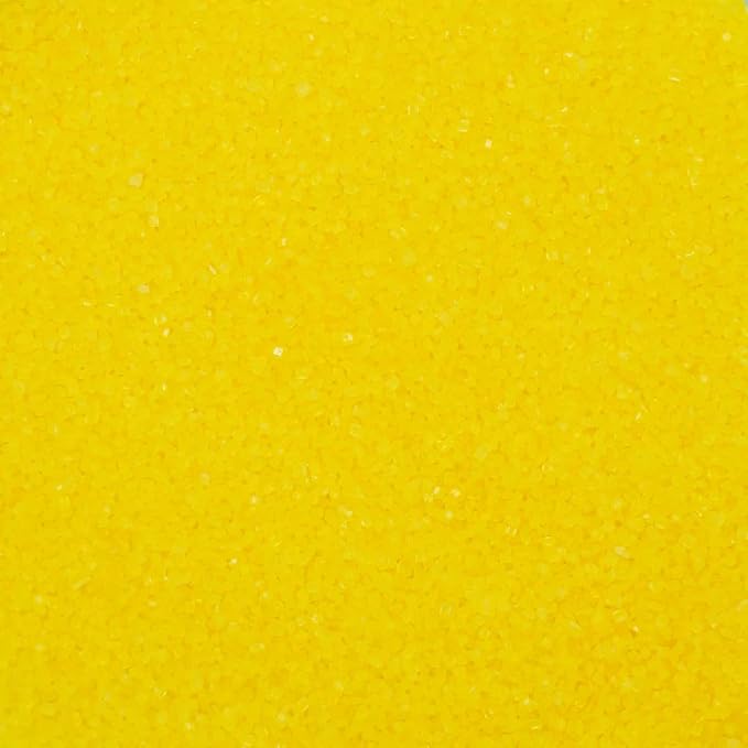 YELLOW Sugar Crystals - 4 oz shaker jar - Edible Sugar Sprinkles/Sanding Sugar for Cakes, Cupcakes, Cookies, Icing, Chocolate