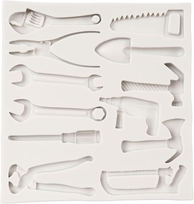 Construction Tools Fondant Silicone Molds Hand Tools Chocolate Mold For Cake Decoration Cupcake Topper Polymer Clay Chocolate Candy Sugar Craft Gum Paste