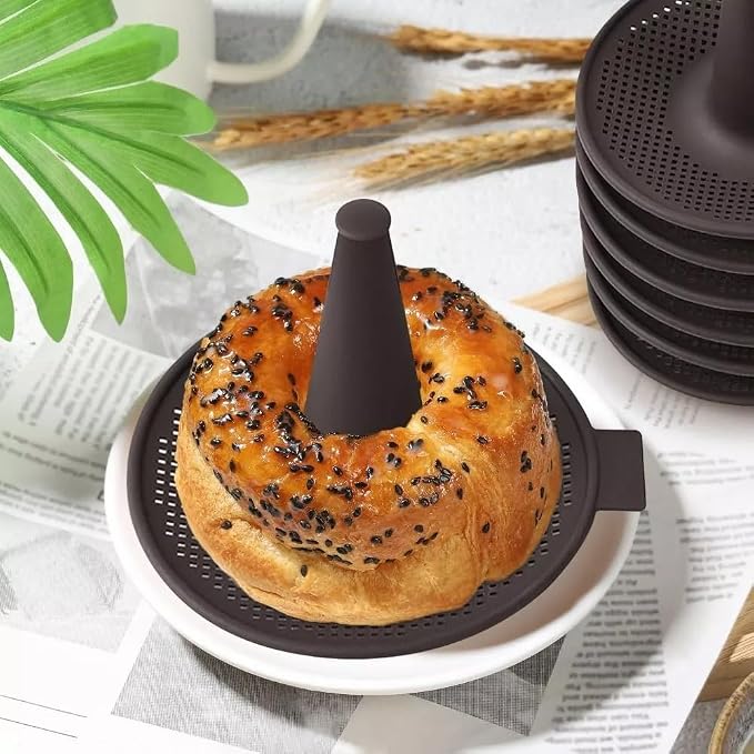 Donut Mold for Baking,Donut Pans Set,6 Pieces Pastry Molds for Bagel and Doughnut Cake Pans (6pcs,Coffee)