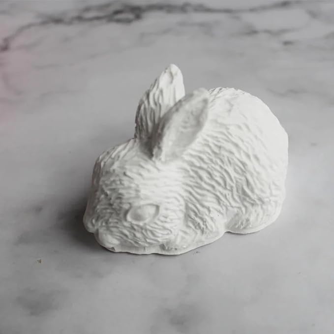 Silicone Mold Kit,3D Rabbit Modeling Silicone Mold Fondant Cake Decorations Christmas Ornaments Easter Rabbit Candle Soap Mould 7x5x4.5cm