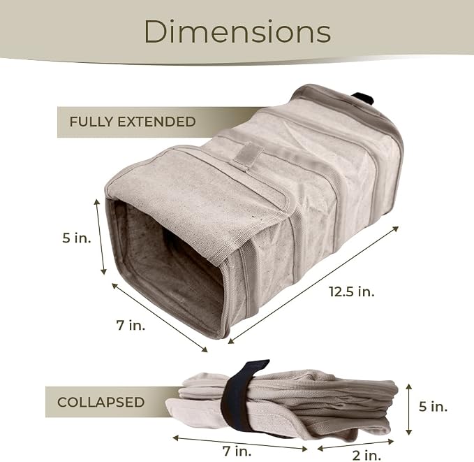 BREAD BAG, Reinforced Egg Protector – Anti-Crush Rigid Grocery Bag for Sourdough, Homemade Bread & Produce – Reusable, Collapsible Linen Shopping Tote (12.5" x 7" x 5")