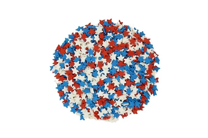 Mystic Sprinkles Fourth of July Sprinkles Mixes (United Stars Confetti Mix 2.6oz)