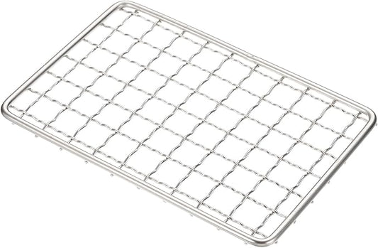uxcell Cooling Racks, 3.9" x 5.9" Stainless Steel Barbecue BBQ Grill Net Mesh Rack Grate for Cooking, Roasting, Grilling, Oven & Dishwasher Safe, Silver