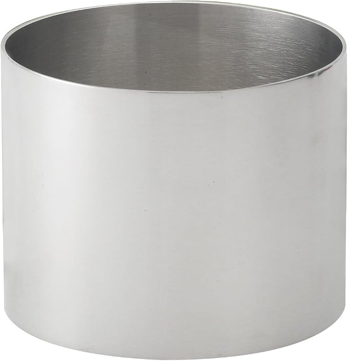 HIC Kitchen Food Ring, 18/8 Stainless Steel, 2-Inch Diameter x 2.75-Inches
