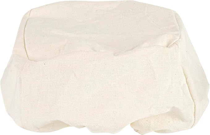 Restaurantware Bread Proofing Basket 9 Inch Square Pack of 1 Rattan Dough Fermentation Basket With Cotton Liners, Oval Banneton Bread Rising Bowl For Home, Commercial, and Artisanal Baking
