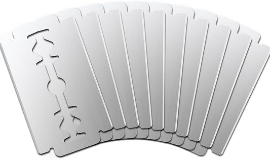 NiHome 10-Pack Bread Lame Replacement Blades, Ultra Sharp for European Bread Dough Scoring, Compatible with Most Handles, Premium Durable Material for Precision Cuts, Create Intricate Patterns Easily