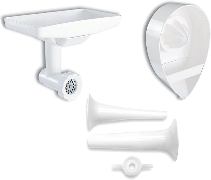 KitchenAid KN12AP Stand Mixer Attachment Pack 3 with Food Grinder, Citrus Juicer and Sausage Stuffer