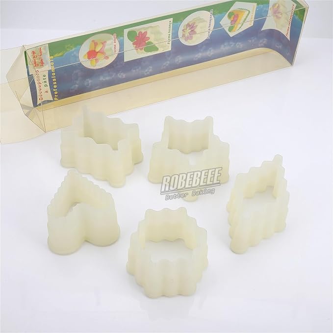 Multi-Shape Nylon Cookie Molds Round Square Star Plastic Geometry Biscuit Cutter Dough Mousse Bread Slicer DIY Bakery Utensils (Style 1 Multi-shapes)