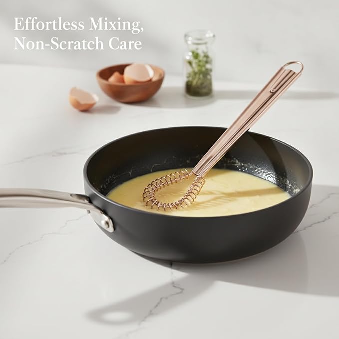 13-Inch Silicone Coated Stainless Steel Whisk for Sauces and Eggs