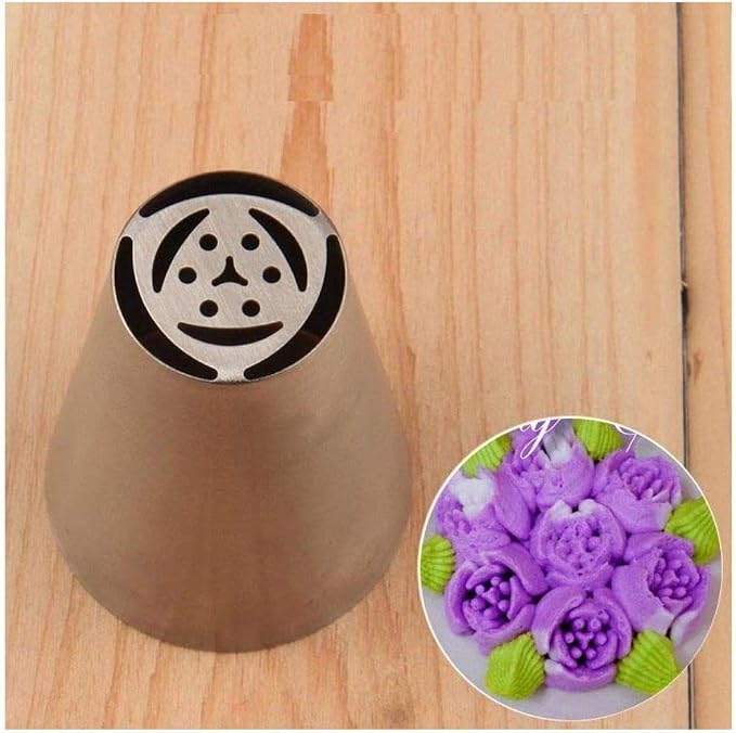 Russian Nozzle Piping Tip Stainless Steel by Chef Collection (1, O9)