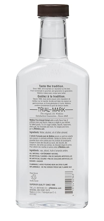 Watkins Pure Almond Extract (11 oz.) and Clear Vanilla Flavor (11 fl. oz.)