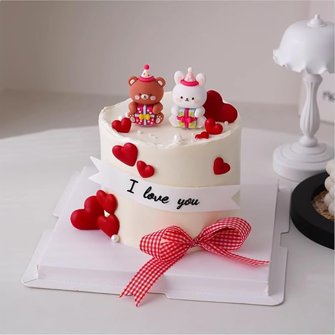 Sentovac Valentine Sprinkles Red Pink White Heart Jimmies Sprinkles Mix Edible for Cake Decorating Candy Cupcake Cake Topper Cookie Baking Decorations Wedding Supplies