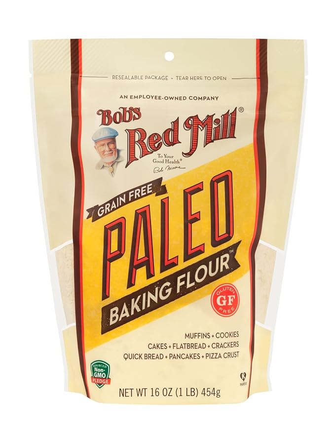 Bob's Red Mill Paleo Baking Flour, 16oz (Pack of 4) - Gluten Free, Non GMO, Vegan, Paleo Friendly, Kosher