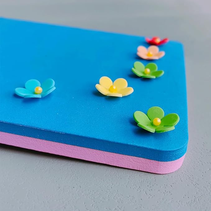 Fondant Flowers Foam Pad Sugarcraft Sponge Mat to Roll/Shape Clay Floral Petals 5 Holes Drying Mat, Fondant Cake Creating/Modeling Tool
