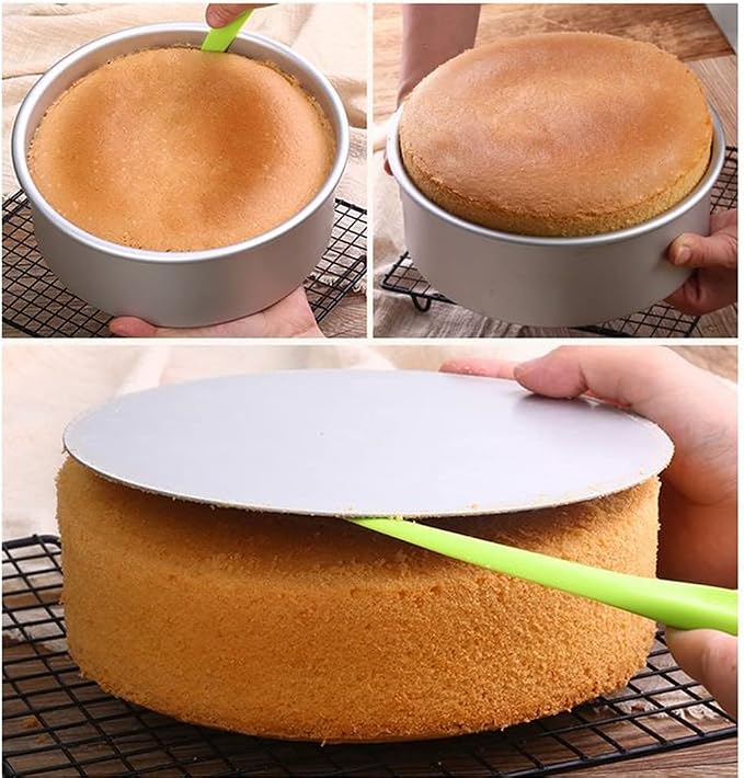 XZJMY 5 Pack Non-Stick Deep Aluminum Round Cake Pan With Removable Bottom,mini cake pan, round aluminum cake pan, used for family gatherings to bake mini cake pizza, quiche (4 Inch)