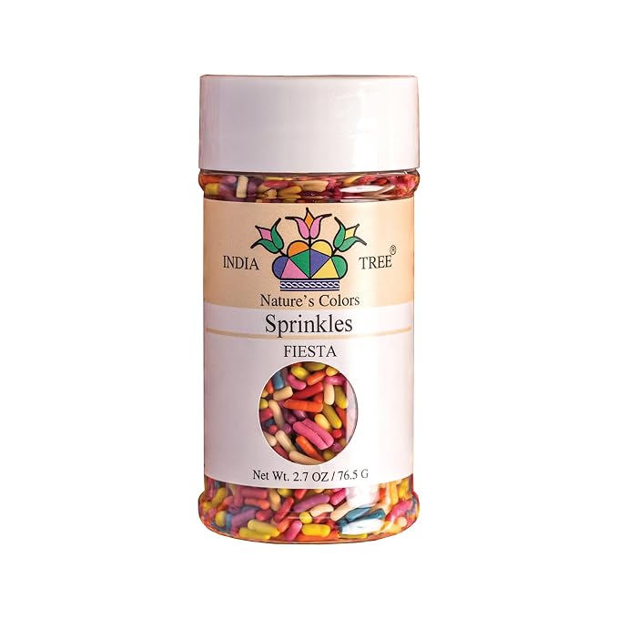 India Tree Nature’s Colors Fiesta Sprinkles, 2.7 oz Jar