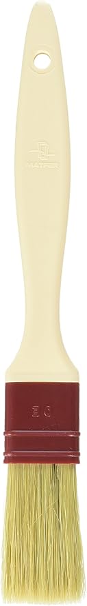 Matfer Bourgeat Natural Pastry Brush, Flat, 1 1/8"