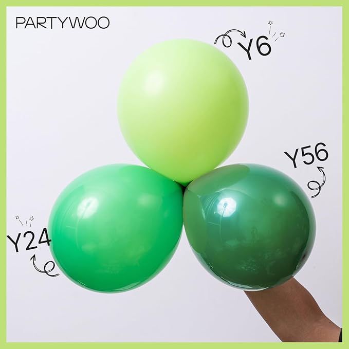 PartyWoo Lime Green Balloons 127 pcs Different Sizes of 36 18 12 10 5 Inch Neon Yellowish Light Green Latex Balloon Arch Kit Garland for Graduation Halloween Summer Birthday Party Decorations Green-Y6