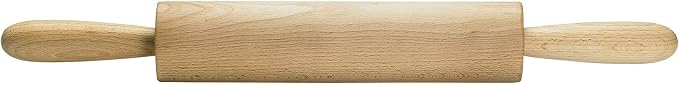 Mrs. Anderson’s Baking Wooden Rolling Pin, German Beechwood with Steel Ball Bearings, 10-Inch by 2-Inch