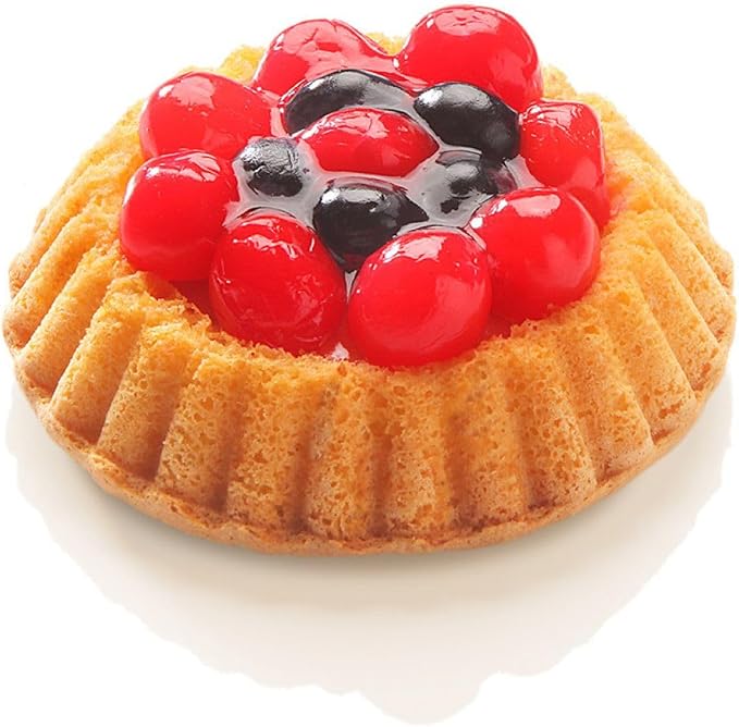 Zenker Non-Stick Carbon Steel Mini Tart Pans, 4-Inch Diameter, Set of 6