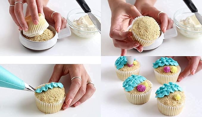 Gifbera Parchment White Mini Cupcake Liners 300 Counts - Greaseproof Paper Muffin Baking Cups for Baking, Wedding, Celebration