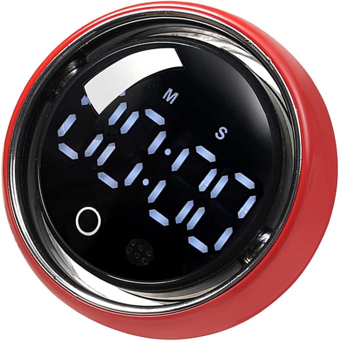 Magnetic Kitchen Timer - Smart Voice Activated Countdown Device | Digital Rotary Knob Magnet Timer | for Adults Chefs Student Study Fitness Baking Learning Teaching