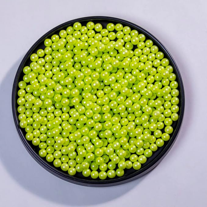 Light Green Sprinkles Edible Pearls,Cake Sprinkles 130g 4.6OZ,Cookie Sprinkles,Sugar Pearl, Edible Candy Pearls for Cake Cupcake Decorationg (7mm-lightgreen)