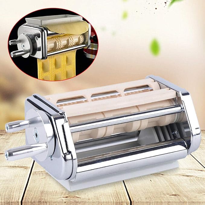Ravioli Maker Attachment Stainless Steel Kitchen Aid Tool For Stand Mixer Dumpling Maker Pasta Lasagna Spaghetti Wrapper Pastry Dough Cutter