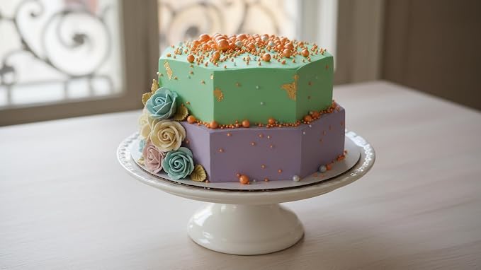 Zali Edible Pearl Sprinkles, Peach Orange, 26 Colors Mixed Size | Sugar Pearls, For Cakes, Cupcakes, Cookies, Donuts & Ice Cream, Gluten Free, Food Grade, Wedding & Festival Decoration