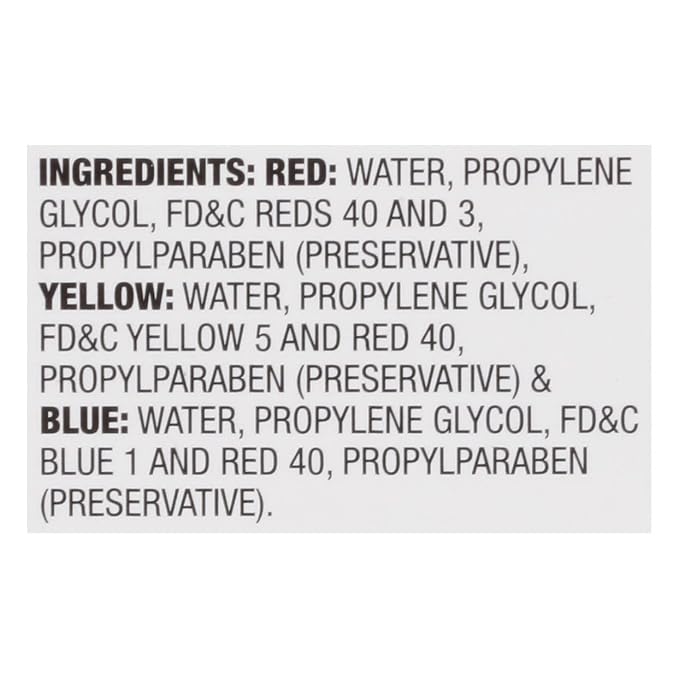 McCormick Assorted Food Colors & Egg Dye, 1.5 fl oz (Pack of 6)