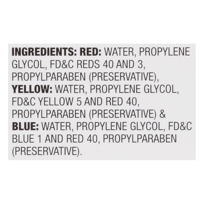 McCormick Assorted Food Colors & Egg Dye, 1.5 fl oz (Pack of 6)