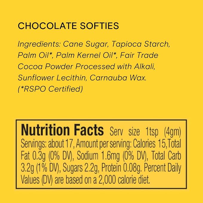 Chocolate Softies Fair Trade Sprinkles by Supernatural, Made in USA, No Artificial Flavors, Soy Free, Gluten Free, Corn Free, Vegan, 16oz (Pack of 6)