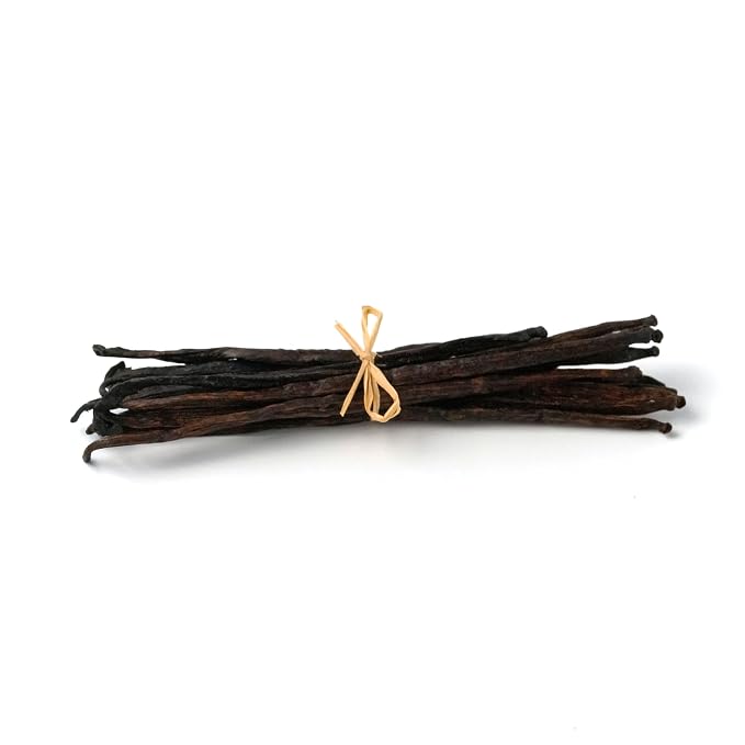 10 Organic Madagascar Vanilla Beans - Whole Grade B Pods for Baking, Homemade Extract, Brewing, Coffee, Cooking