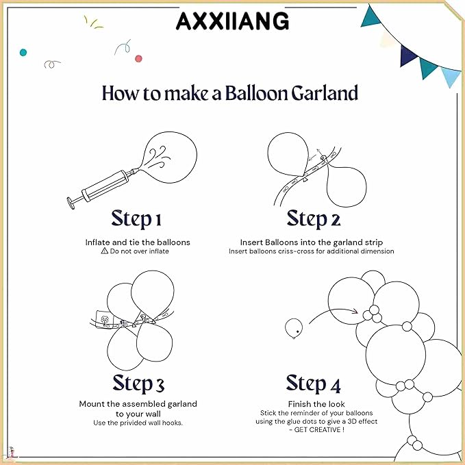 Pastel Balloon Garland Arch Kit, 143pcs Macaron Pink Yellow Blue Latex Balloons for Gender Reveal Baby Shower Wedding Birthday Party Decoration