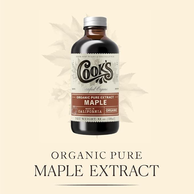 Cook's, Organic Maple Extract, from Vermont's Maple Trees, for Baking, Making Maple Syrup, and Cooking, 32 oz
