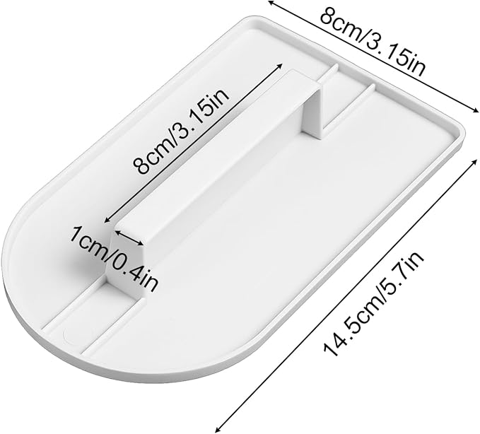 3PCS Cake Smoother Icing Smoother Fondant Smoother Tool Paddle Fondant Polisher Finisher Sugarcraft Cups for Smoothing Icing, Sculpting and Sugar Craft,5.7 x 3.1 Inch(White)