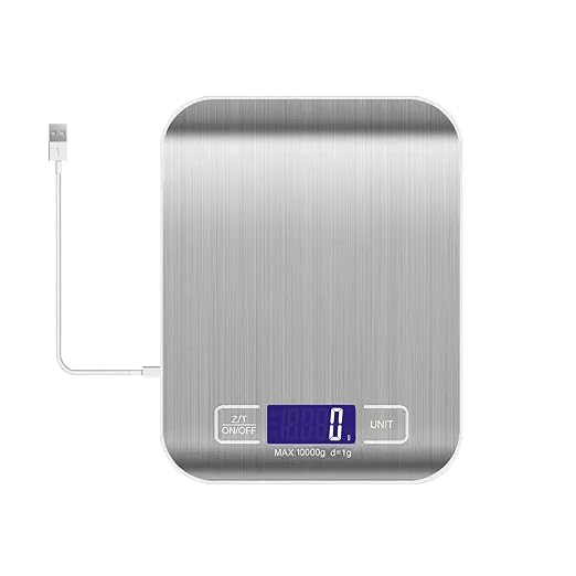 Type-C Fast Charging Rechargeable Shipping Scale, Digital Kitchen Scale,Food Scale Weight Grams and Ounces for Baking Cooking and Meal Prep, 22lb/10kg