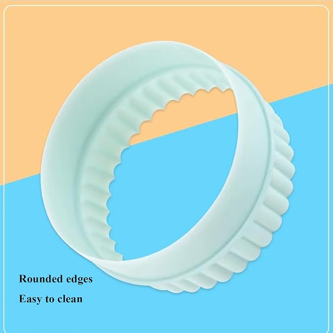 Cookie Cutters, 8 PCS Ideal Biscuit Cutter Tool, Highly Versatile Round & Circle Cutter, Perfect for Creating Unique Shaped Biscuits and Cookies