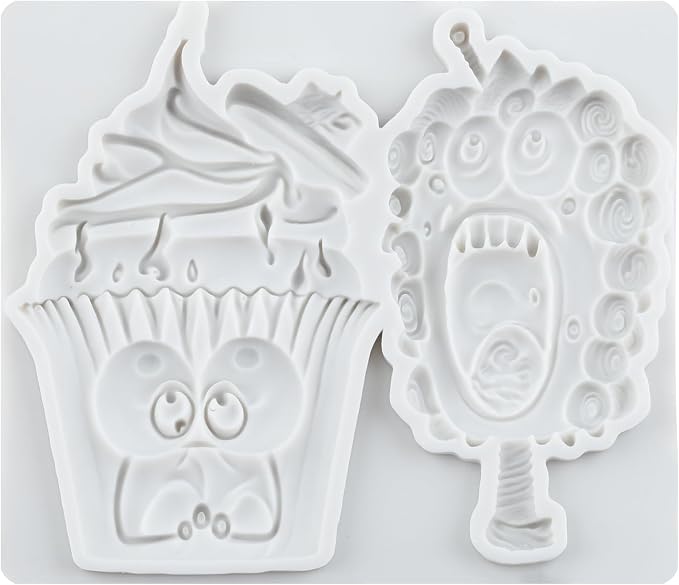 Ice Cream Polymer Clay Mold Popsicle Ice Cream Silicone Molds for DIY Crafts Epoxy Resin Casting Air Dry Polymer Clay Plaster Jewelry Making