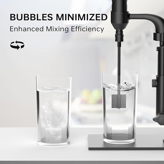 Rechargeable Resin Mixer with Stand | 3 Speeds Control | Timed Stop Function | 4 Electric Stirrer Paddles for Epoxy Resin, Silicone, Paint Mixing, Soap Making, Resin Tools, DIY Crafts (Black)