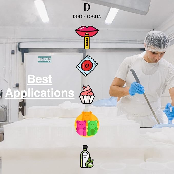 Dolce Foglia Cotton Candy Flavoring – 1 Gallon – Multipurpose Flavoring for Baked Goods, Beverages & Desserts – Intense Aroma with Low Use Rate | 0.25-0.45% (Cotton Candy, 1 Gallon)