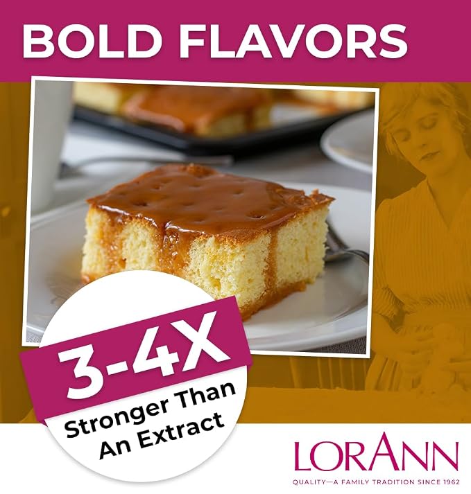 LorAnn Oils Super Strength Flavoring - Used For Candy Making, Flavoring Extracts, Baking, Hard Candy, & Flavor Oils - Bold, Natural Flavors 4X Stronger Than Extracts, Butterscotch, Pack of 4, 1 fl oz