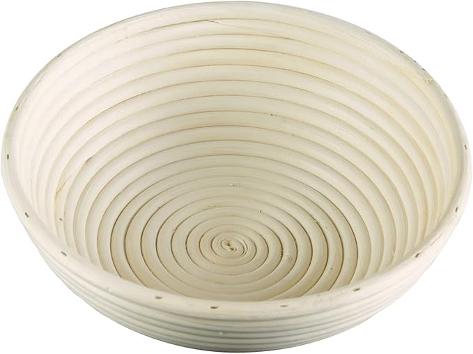 Frieling Round Proofing Basket, Brotform Bread Rising Banneton and Serving Basket, 10-Inch