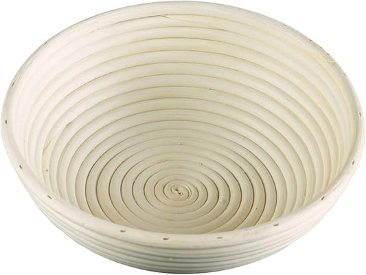 Frieling Round Proofing Basket, Brotform Bread Rising Banneton and Serving Basket, 10-Inch