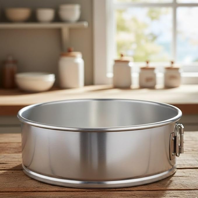 Soro Essentials- 9'' x 3'' Deep Aluminum Round Spring Form Pan- Leak Proof Cheesecake Pan Spring Form Pans with Removable Bottom and Quick Release Latch for Baking Cheesecake Cakes